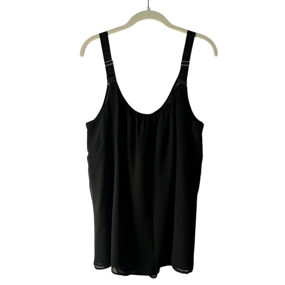 Lane Bryant Black Straight Hem Cami With Grosgrain Ribbon Straps Size 18/20 NEW - Picture 5 of 9